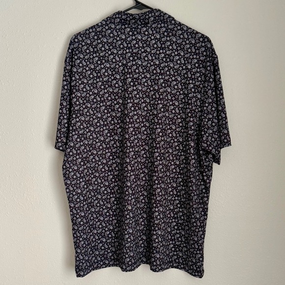 Roundtree & Yorke Performance Polo Shirt Paisley‎ Print Golf Athletic L - Picture 5 of 7